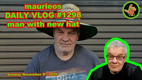 maurieos DAILY VLOG #1298 man with new hat