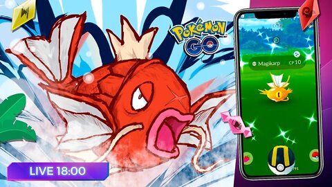 🕕 NÃO EVOLUA A MAGIKARP! MAGIKARP SHINY! DOBRO DE XP POR EVOLUÇÃO! Hora do Holofote! Pokémon GO!