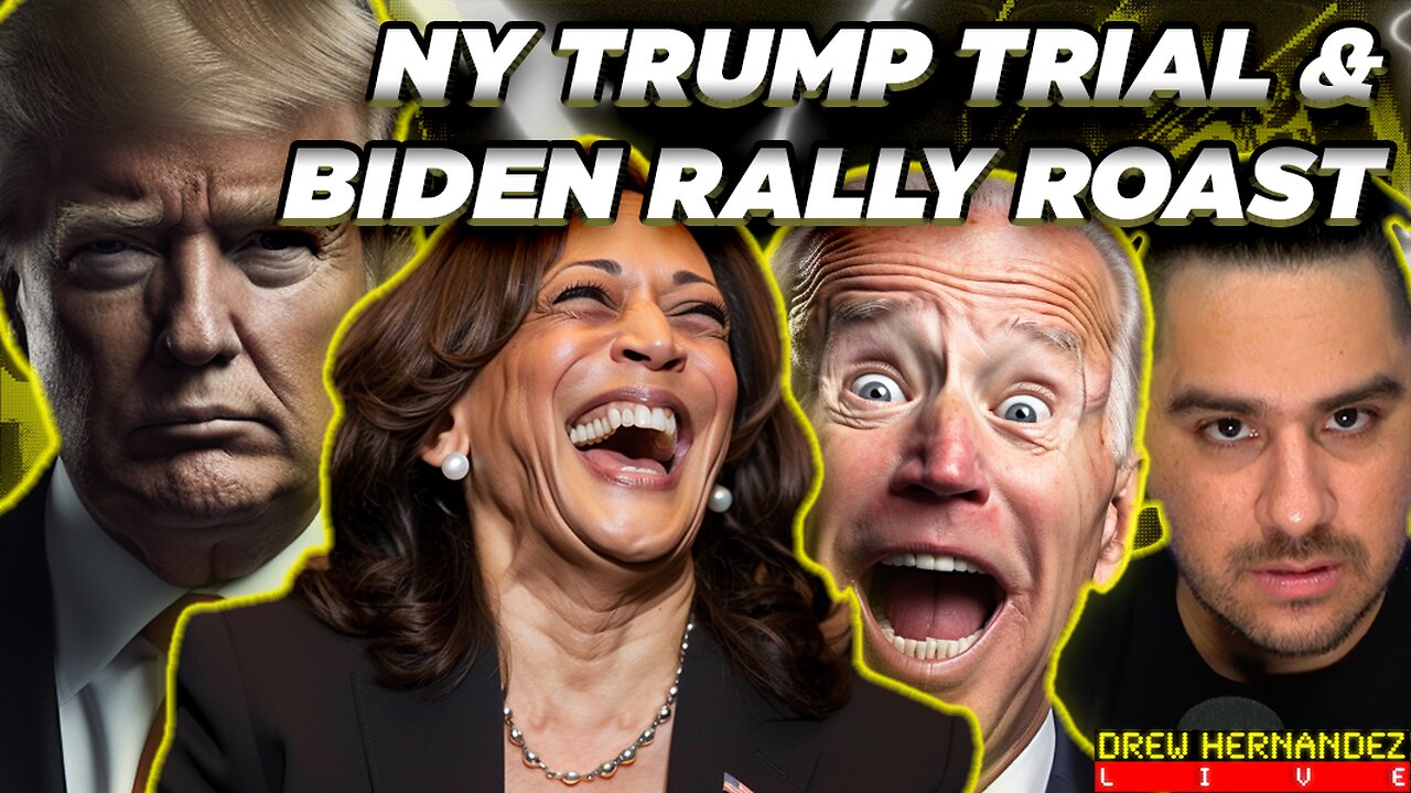 TRUMP SHOW TRIAL & ROASTING BIDEN'S PANDER RALLY