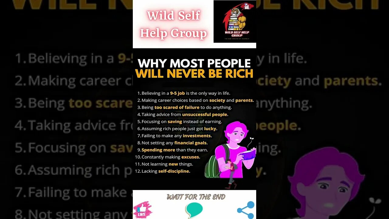 🔥Why most people will never be rich🔥#shorts🔥#wildselfhelpgroup🔥28 July 2022🔥