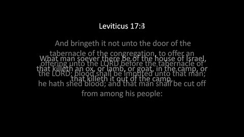 Leviticus Chapter 17