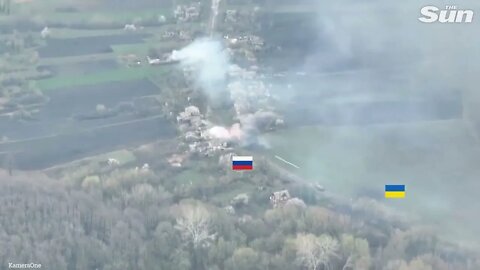 Ukrainian forces 'destroy Russian tank in counter attack'