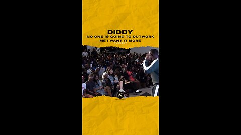 #diddy No one is going to outwork me, I want it more. Will u let anyone outwork you? 🎥 @revolttv