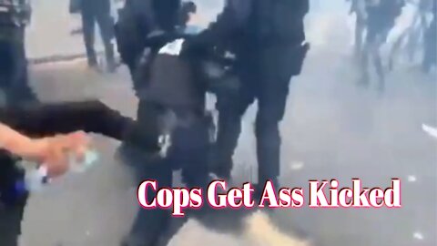 The Revolution Has Begun | Covid-Cops Are Literally Getting Their Ass Kicked in France