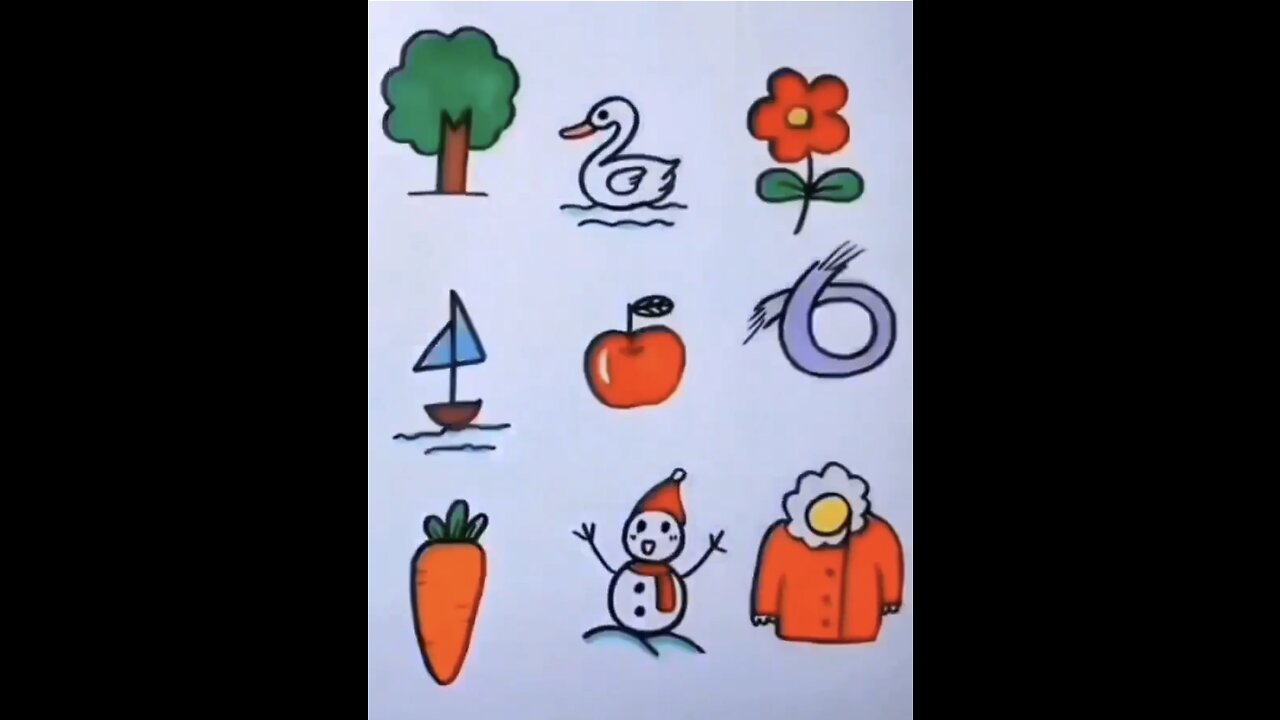 Beautiful #colorful #drawing for #kids #adults. Can teach at #home #kindergarten #school.