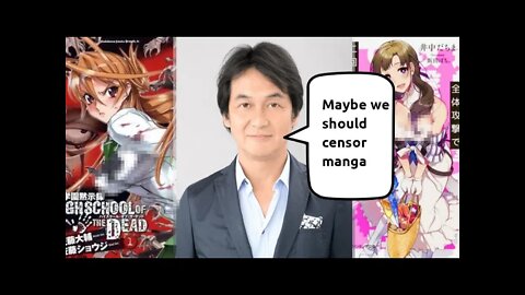 Japanese Manga Publisher President Calls For Censorship to get Western Sales