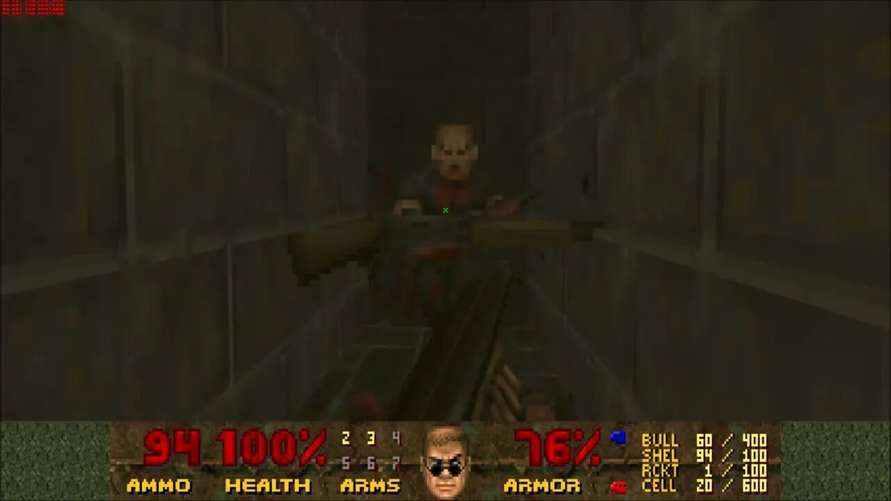 Final Doom Plutonia Phase 3 Level 9 UV with 68% in 22:56 (Commentary)