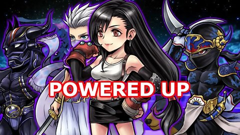 Tifa, Shadow, Edge, & Cecil power up with Powerful Artifacts