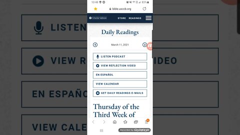 Jesus is our Savior/ Bible reading March 11 / 2021