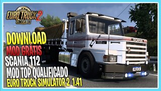 Mod Grátis SCANIA 112 CHASSI 6X4 E CARROCERIA EURO TRUCK SIMULATOR 2 1.41