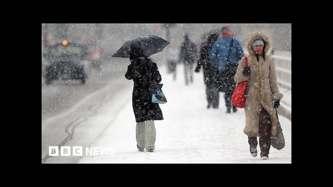 Snowstorms and blizzards across Europe