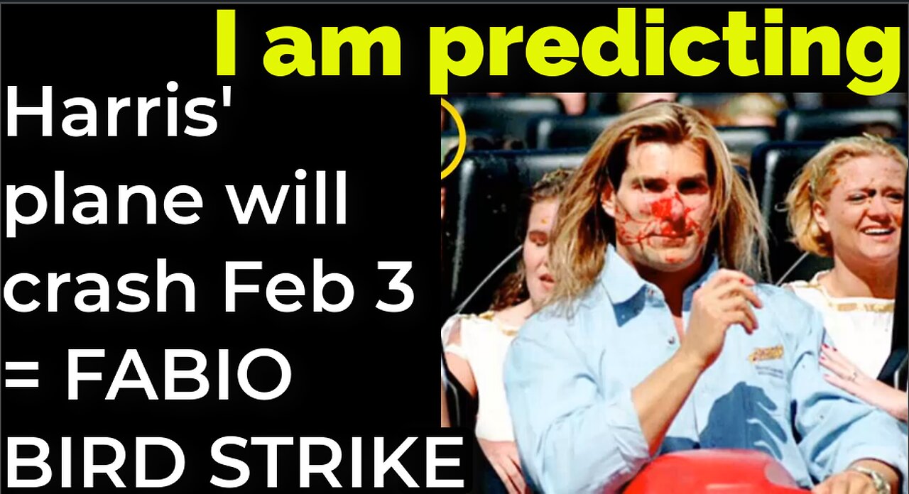 I am predicting: Harris' plane will crash on Feb 3 = FABIO BIRD STRIKE PROPHECY