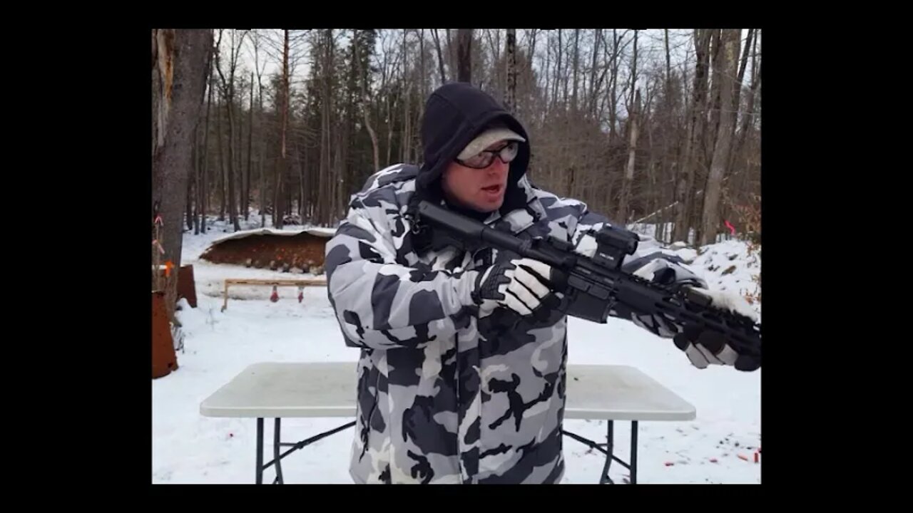 Woman doing AR-15 Sling Drills
