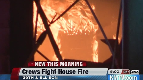 Vacant home burns overnight