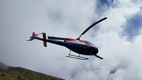 taking off a heli at 5000m high is not easy due to the thin air