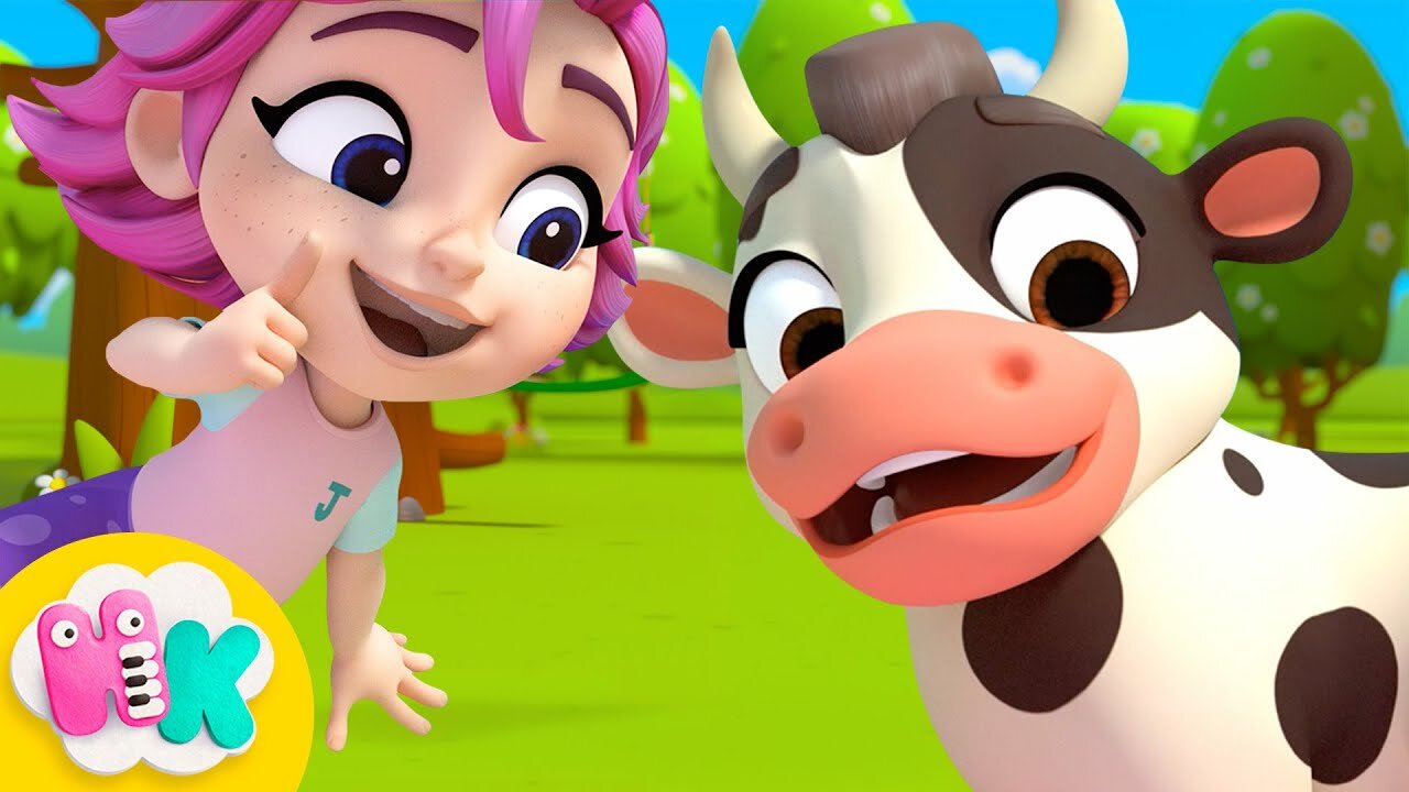 A cow called Lola 🐮✨ Lola the Cow Song | Cartoon for Kids | HeyKids Nursery Rhymes