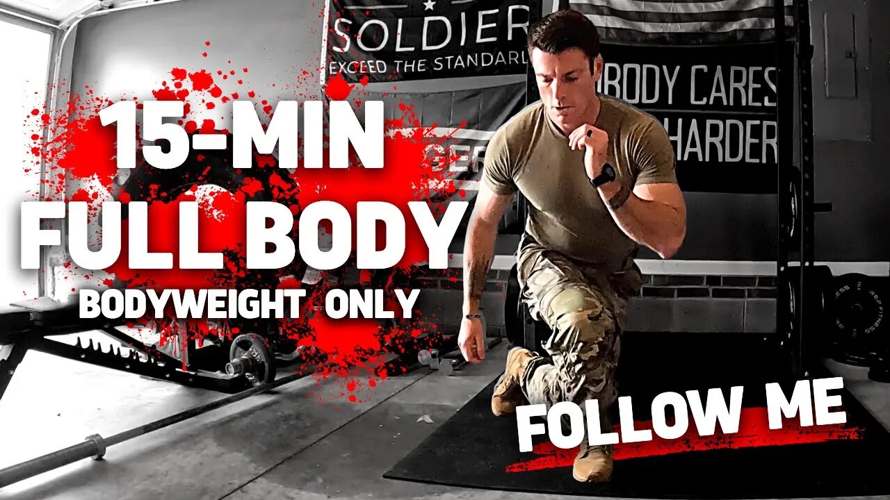 15-Minute FULL BODY Workout | BODYWEIGHT ONLY | No Equipment Needed | Follow Me! ⚔️