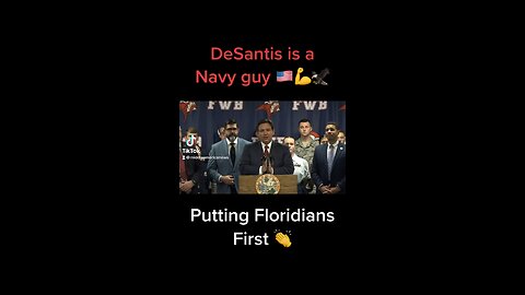 DeSantis is a Navy guy 🇺🇸🦅