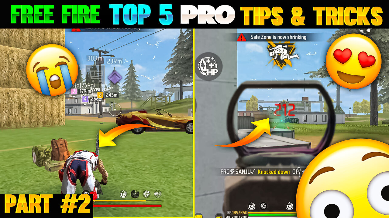 Top 5 Tips And Tricks In Free Fire BR Rank|Free Fire BR Rank Tips And Tricks 2023|Part 2|Bot Sanju