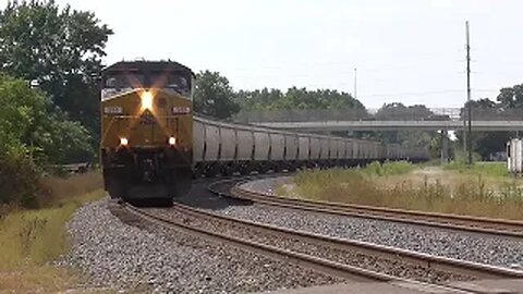 CSX G766 Grain Train from Marion, Ohio August 20, 2022