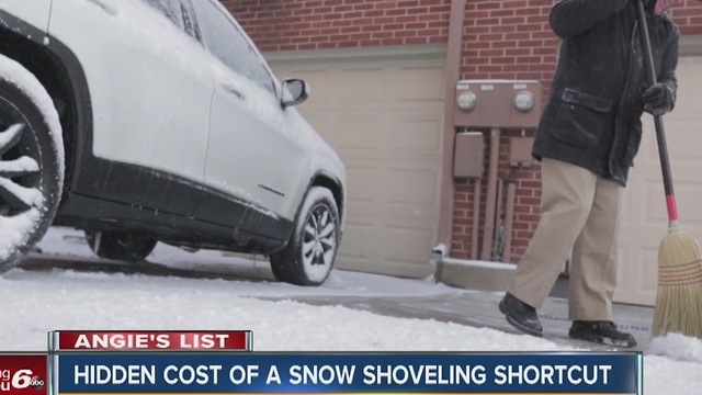 Angie's List: Hidden cost of a snow shoveling shortcut