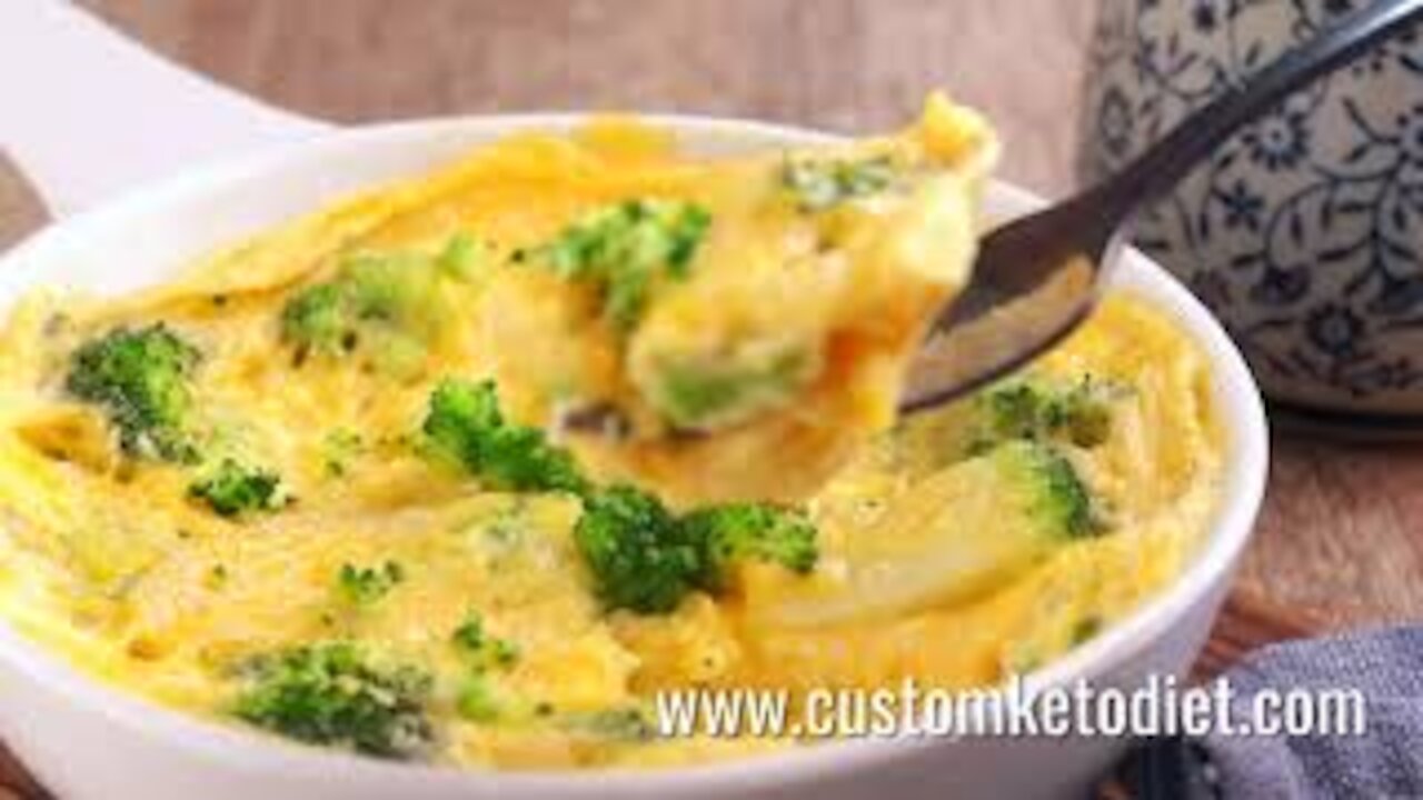 Keto Broccoli and Cheddar Frittata