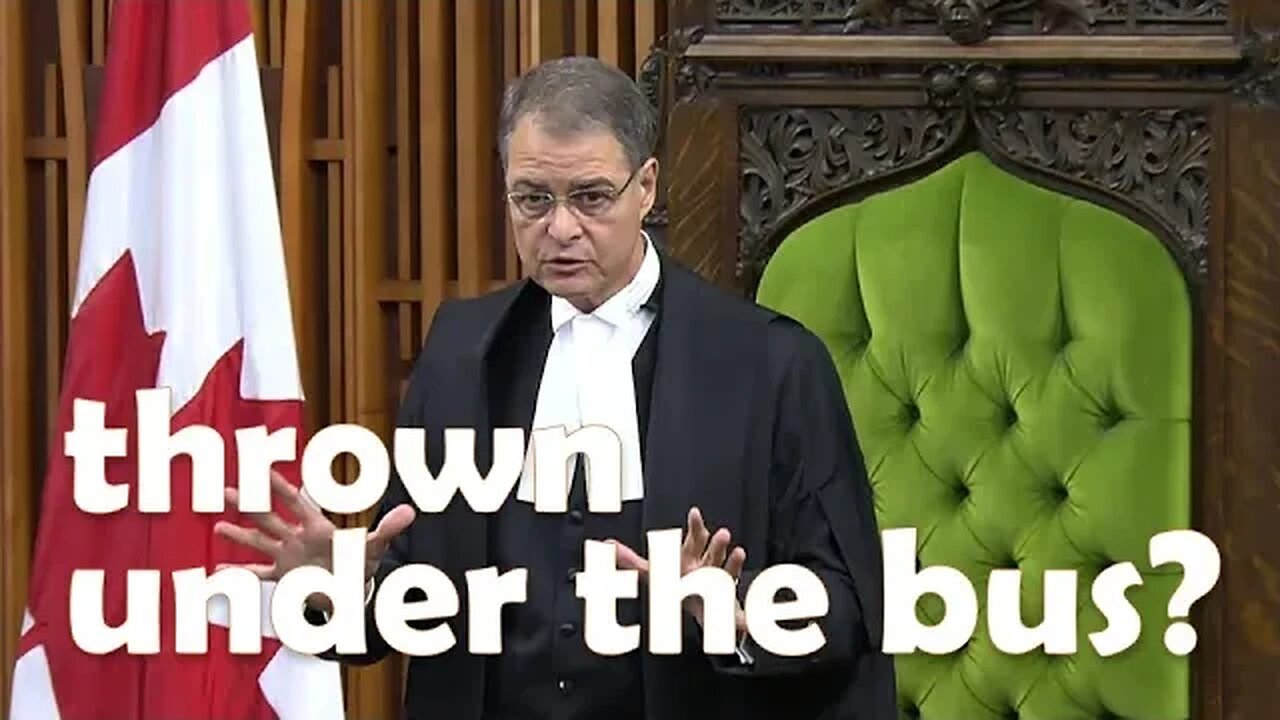 Is Trudeau government throwing House Speaker Rota under the bus?