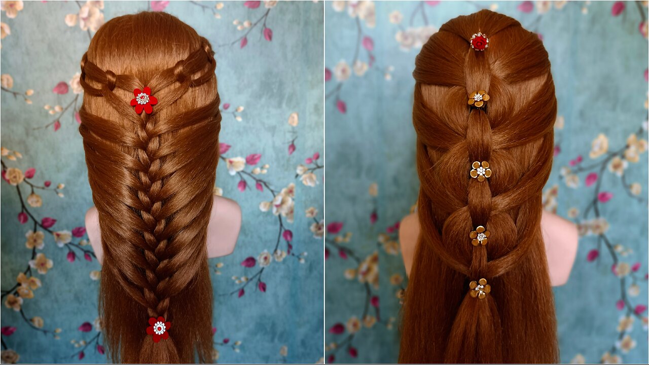 wedding season hairstyle for girls....! #hairstyles #hairstyle #hair #wedding