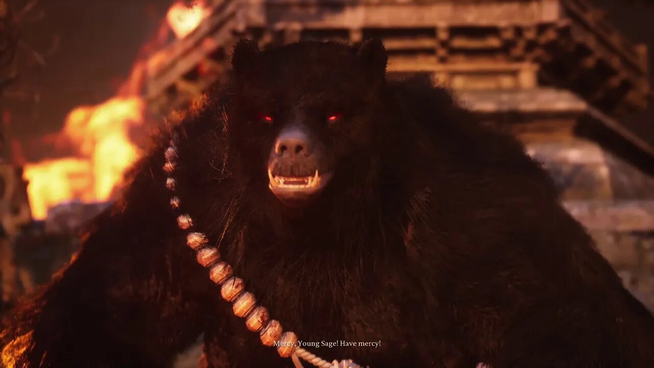 Black Myth: Wukong Walkthrough - Chapter 1: Bodhi Peak. Black Bear Guai Boss