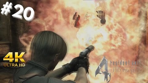 Resident Evil 4 HD Projec| PC-Steam| #20| O que esse cara tava fazendo ali!? | 4K-PTBR