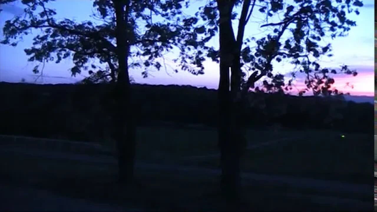 Farm House Front Porch Sunset view - before King Cuomo takeover of New York -Route 196 had TRAFFIC!