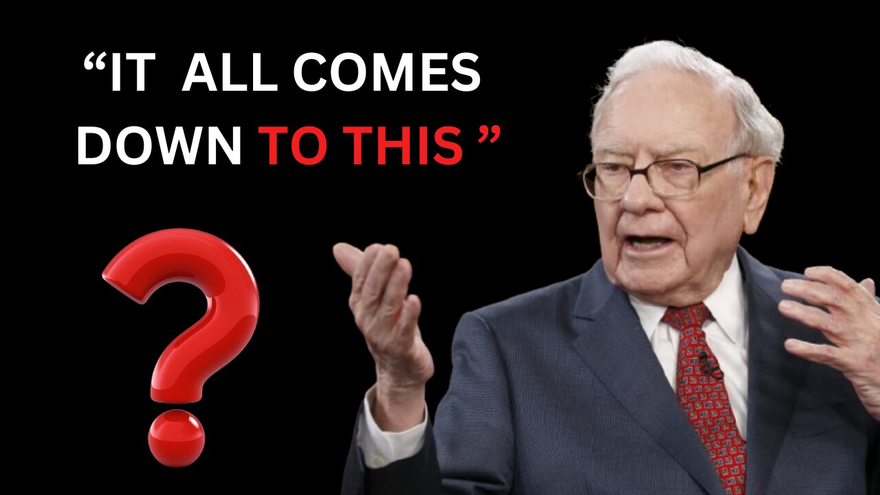 Warren Buffett: The First Question When Investing