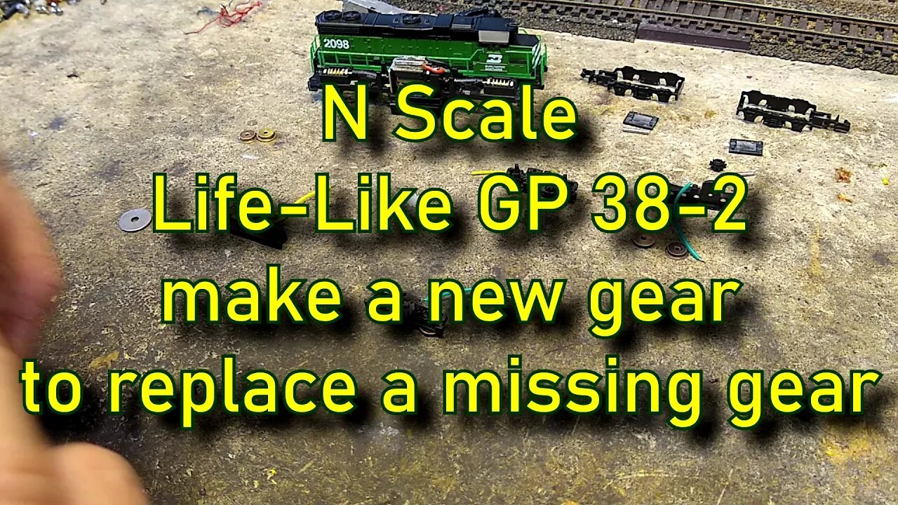 N scale Life-Like GP38-2 Burlington Northern locomotive rebuild part 2