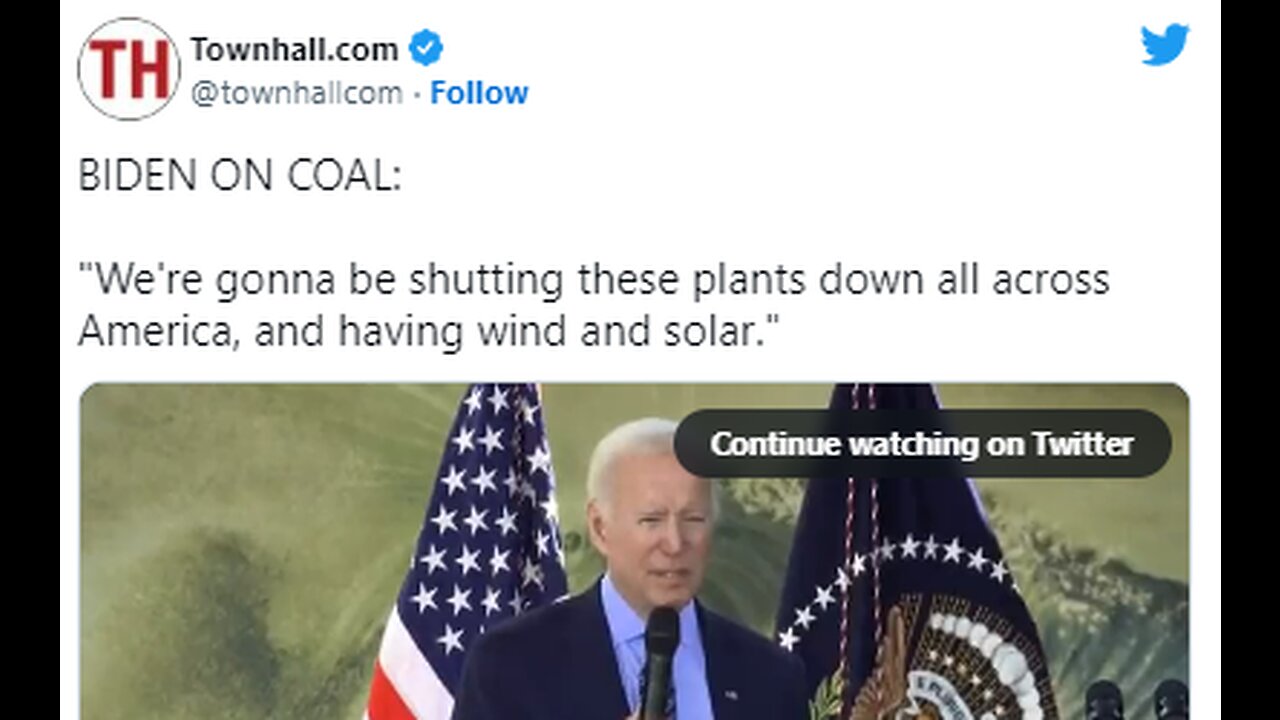 BIDEN SAYS HE IS SHUTTING DOWN COAL - MINERS CAN WRITE CODE - NEEDED HEMP STILL CENSORED