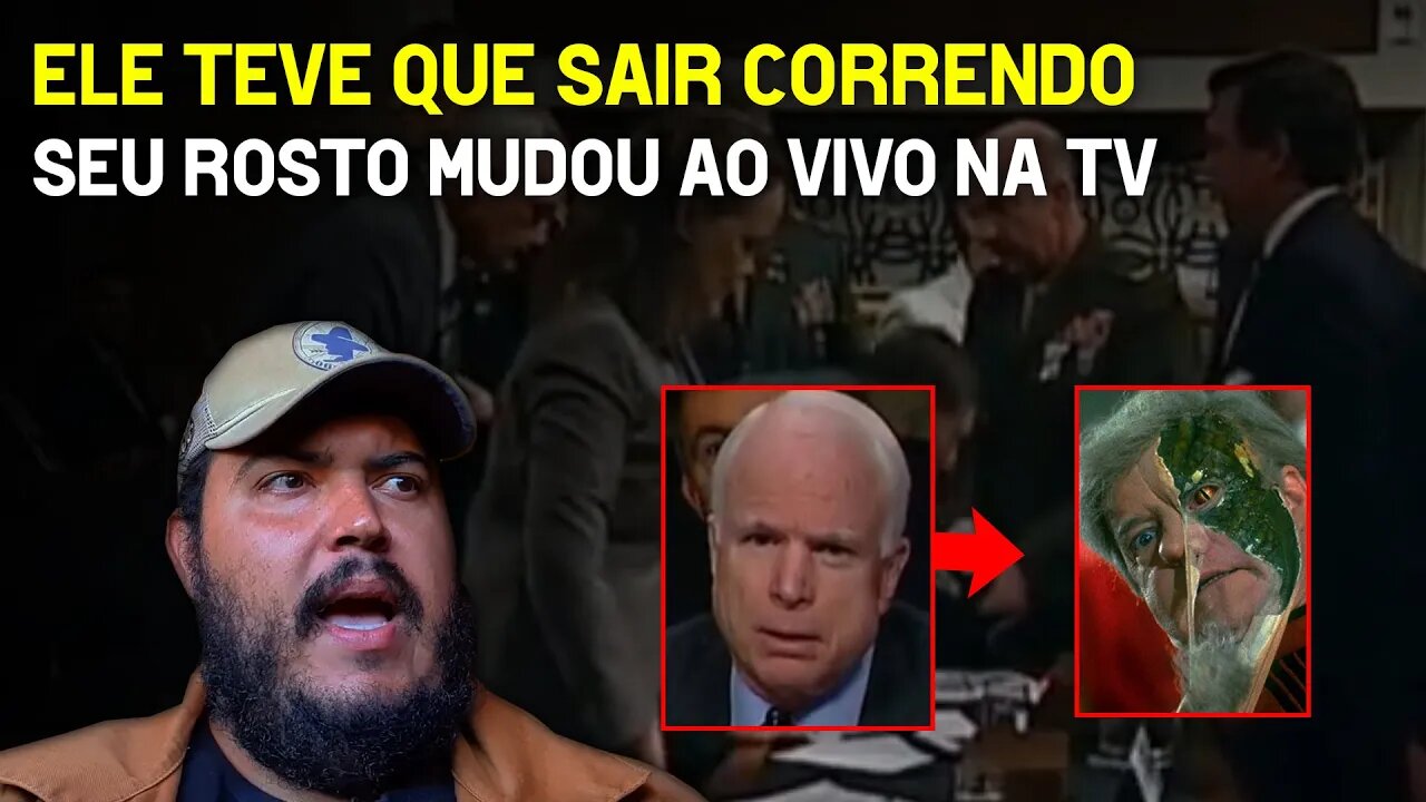 Ele teve que sair correndo, seu rosto mudou ao vivo na TV
