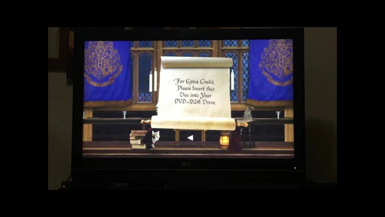 Harry Potter and the Philosopher’s Stone Disc 2 Extra Credit menu