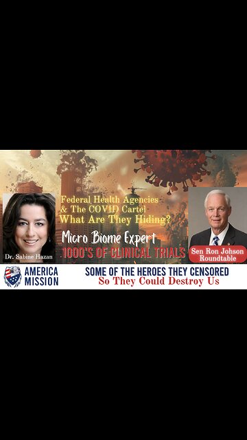 Federal Health Agencies & COVID Cartel: Dr Sabine Hazan