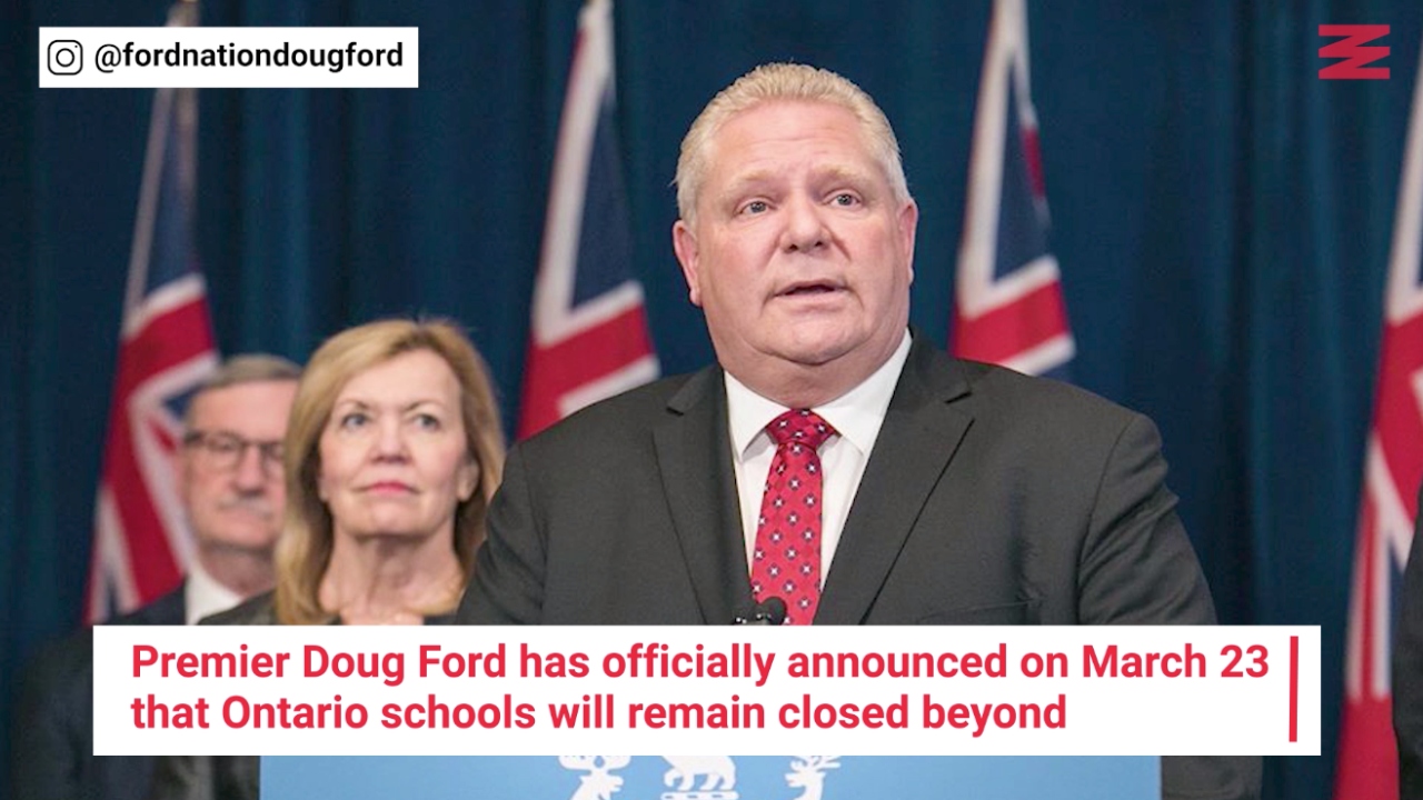 Ford Says Ontario Students Aren’t Going Back To School On April 6 Anymore