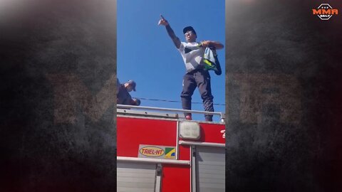 Charles Oliveira receives a hero's welcome in Brazil after winning the UFC Lightweight Title