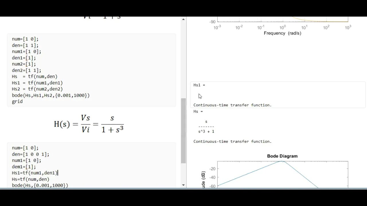 Clase 9: Programación de la función de transferencia y de su diagrama de Bode en Matlab