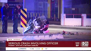 Hit and run crash involving officer near 26th Ave. & Bethany Home