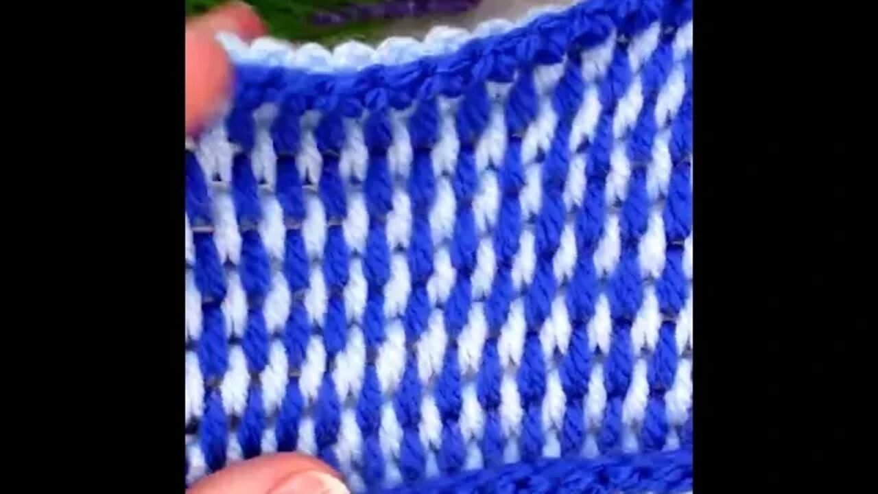 How to crochet simple basket stitch short tutorial