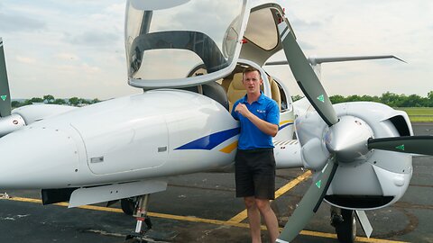 Diamond DA42 Twin Star Diesel Start-up quiet take-off