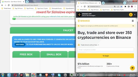 How To Earn 200 Bitcoin Faucet Money Daily At BITCOINCLIX And Withdraw At Blockchain Binance Wallet