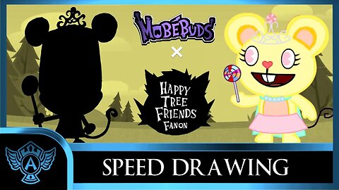 Speed Drawing: Happy Tree Friends Fanon - Gumdrop | Mobebuds Style