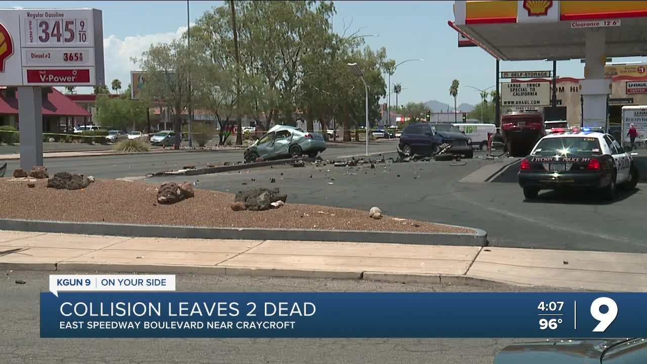 Two dead in crash at Speedway and Craycroft