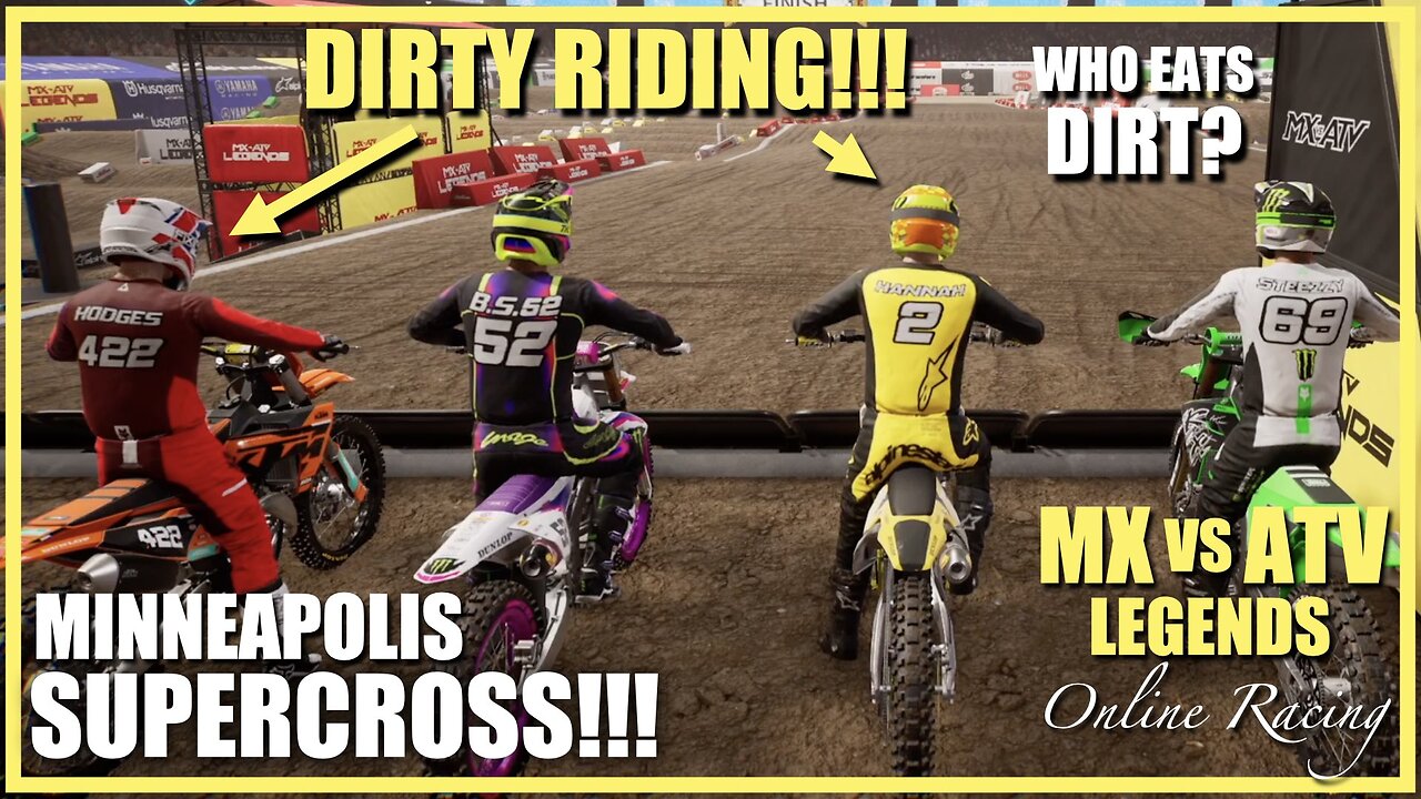 MX VS ATV Legends online racing Minneapolis Supercross