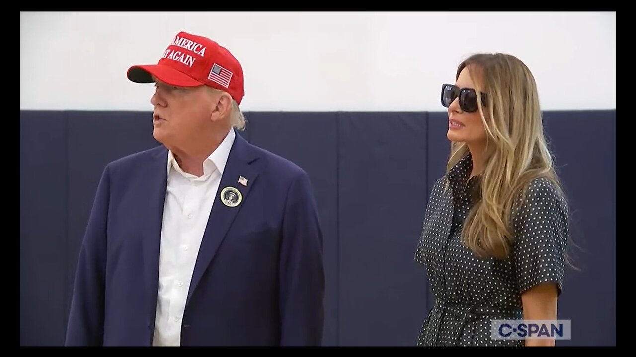 President Trump Speaks to Reporters After Voting