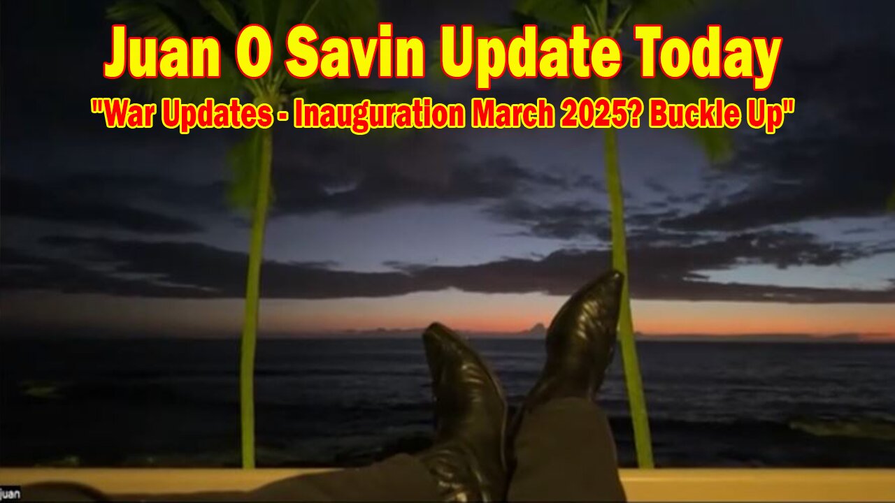 Juan O Savin Update Today Nov 24: "War Updates - Inauguration March 2025? Buckle Up"