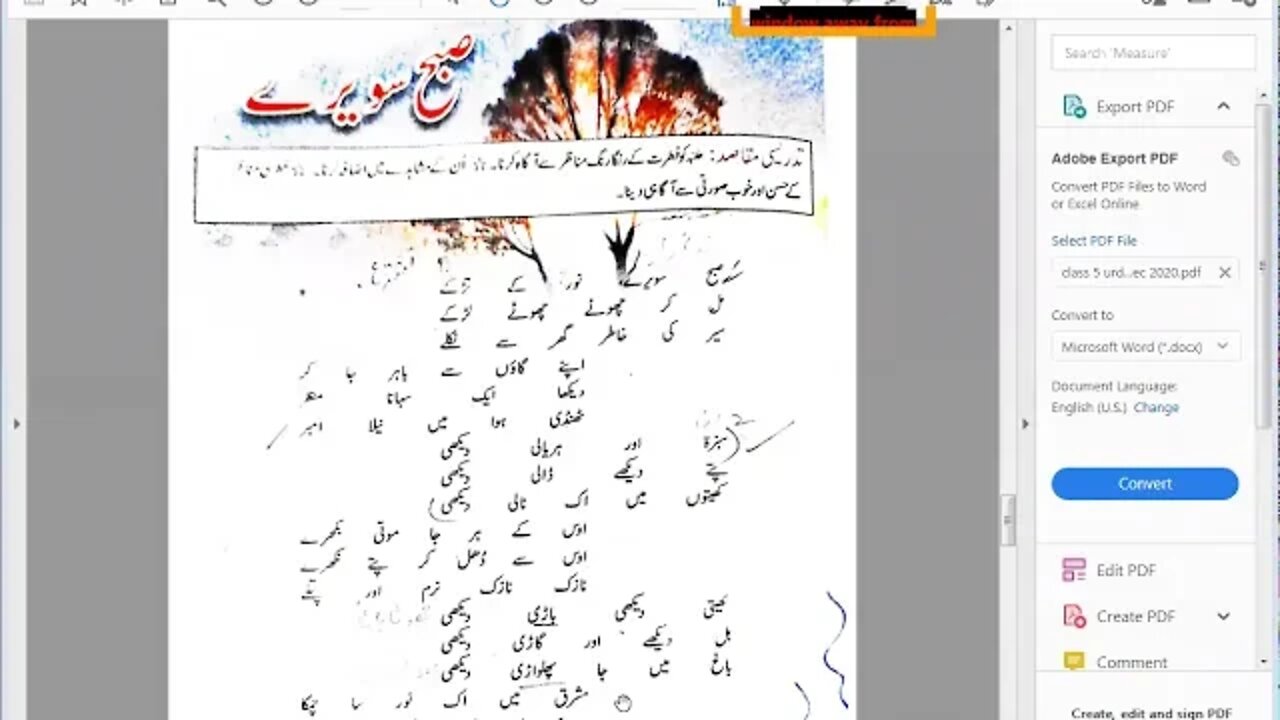 Class 5th Urdu A 2 Dec 2020 Zoom Online Class